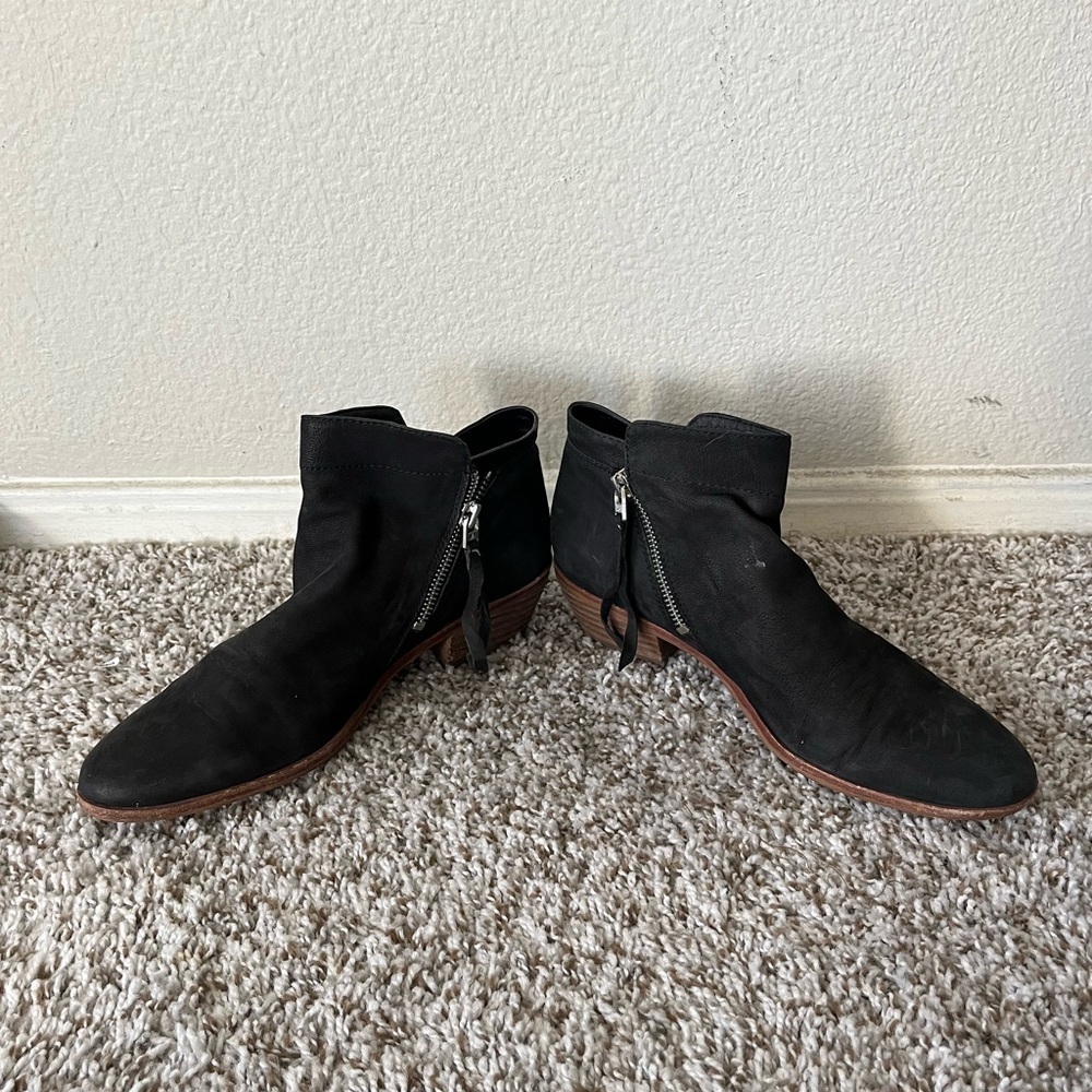 Sam Edelman Leather Packer Ankle Booties in Black Women's Size 8 - Picture 7 of 16